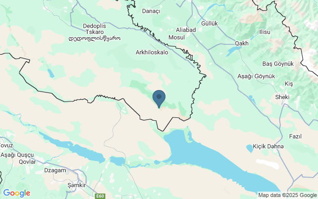 Kaart met locatie Vashlovani National Park